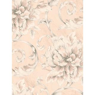 Seabrook Designs LE20601 Leighton Acrylic Coated Floral Wallpaper